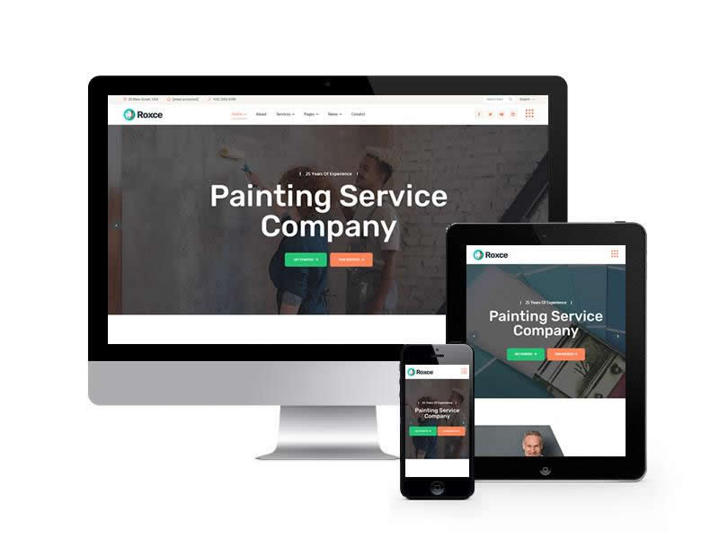 涂裝服務公司類網站HTML靜態模板