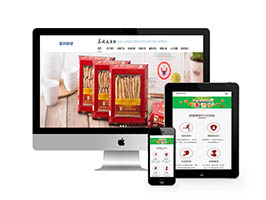 人參保健品類網站織夢模板(自適應手機端)