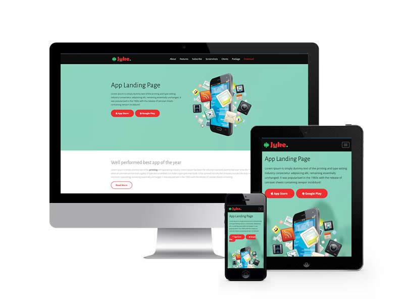 APP軟件類網站HTML靜態模板