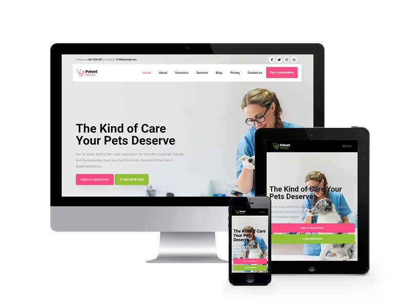 寵物畜牧類網站HTML靜態模板