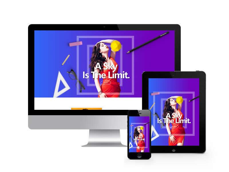 時尚宣傳單頁類網站HTML靜態模板