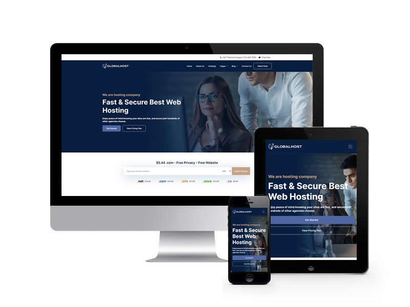 虛擬主機(jī)類網(wǎng)站HTML靜態(tài)模板