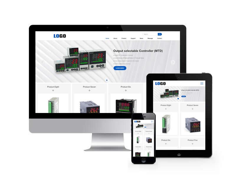 英文外貿類網站pbootcms模板(自適應手機端)